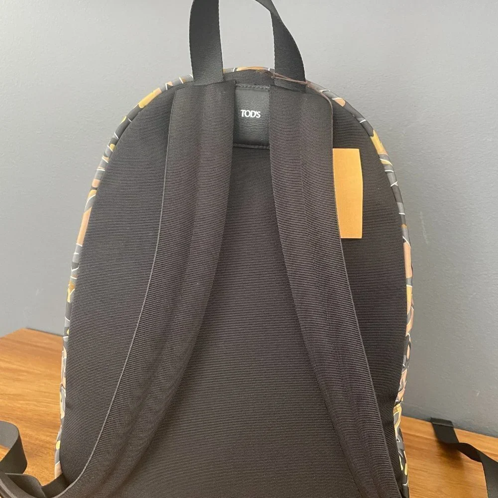 Tod's‎ Italy Tech Zaine Easy Lacci Graphic Nylon Backpack, XDMMDDGT3L0JWJ987N
